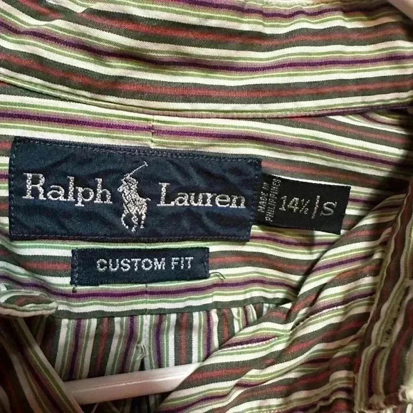 Ralph Lauren Men’s striped long sleeve button up shirt - Picture 6 of 6